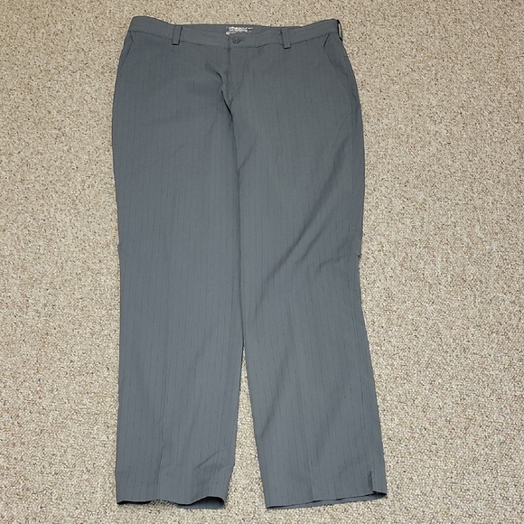 Nike Dri-fit Tour Performance Grey/grey Striped Golf Pants Sz 35 X 32 - Picture 1 of 6